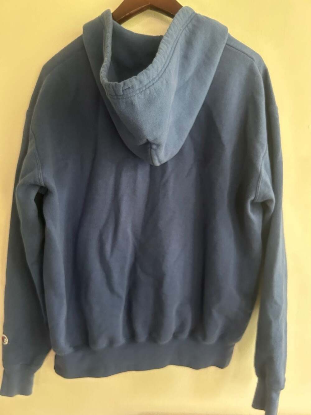 Champion Delaware Blue Hens Quarter-Zip Hoodie Sweatshirt Blue Size M - Picture 2 of 8
